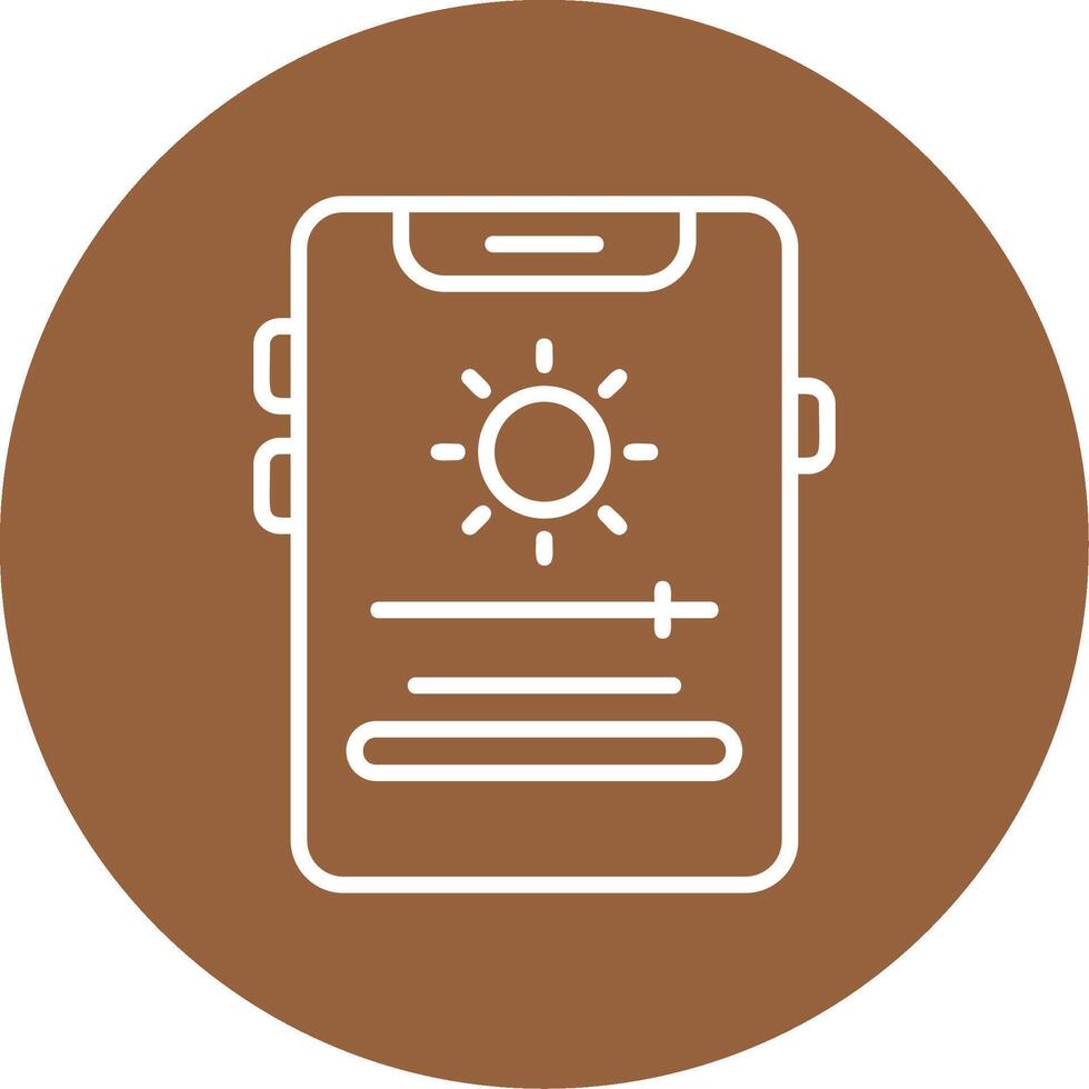 Adaptive brightness Icon Design vector