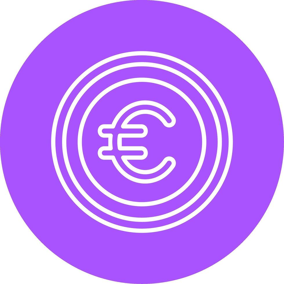 Euro Icon Design Symbpl vector