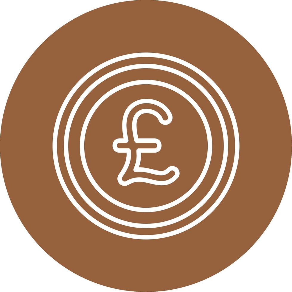 British Pound Sterling Icon Design Symbpl vector