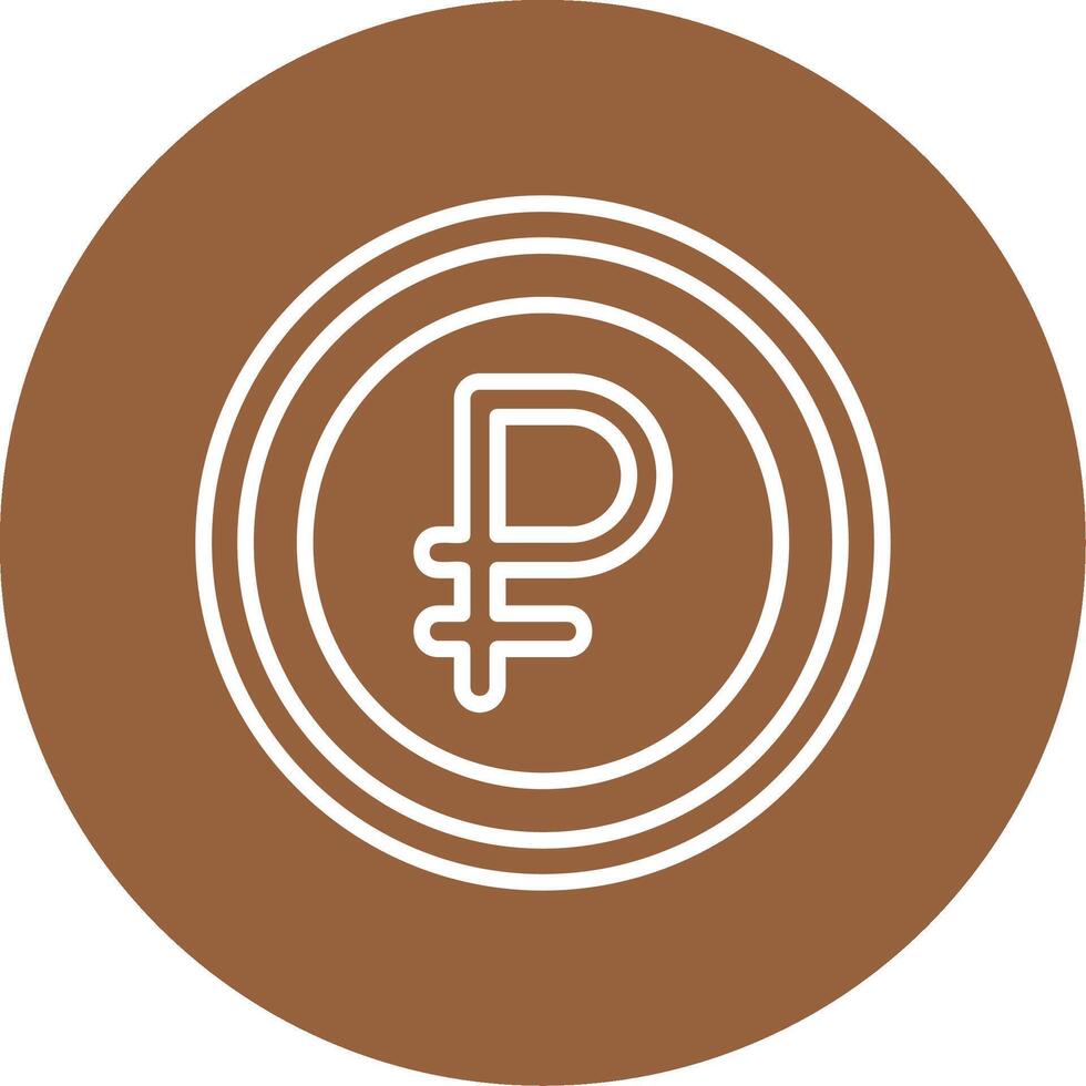 Russian Ruble Icon Design Symbpl vector