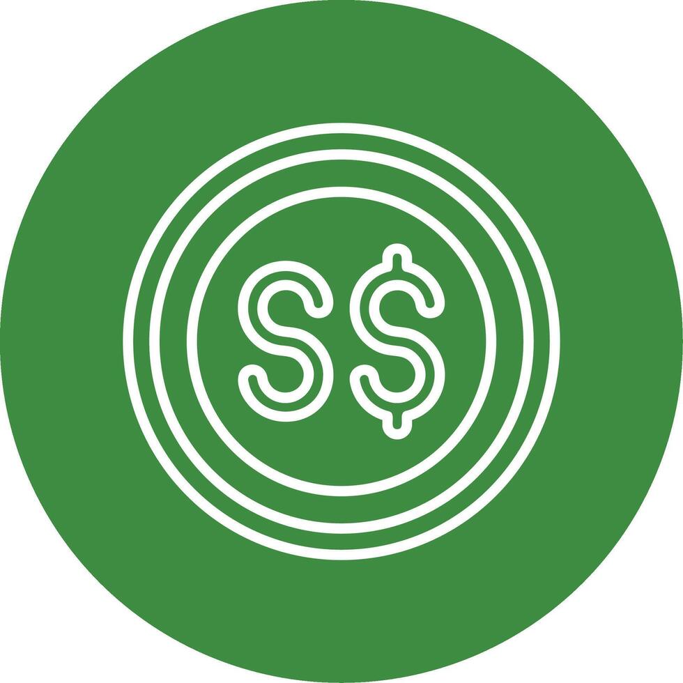 Singapore Dollar Icon Design Symbpl vector