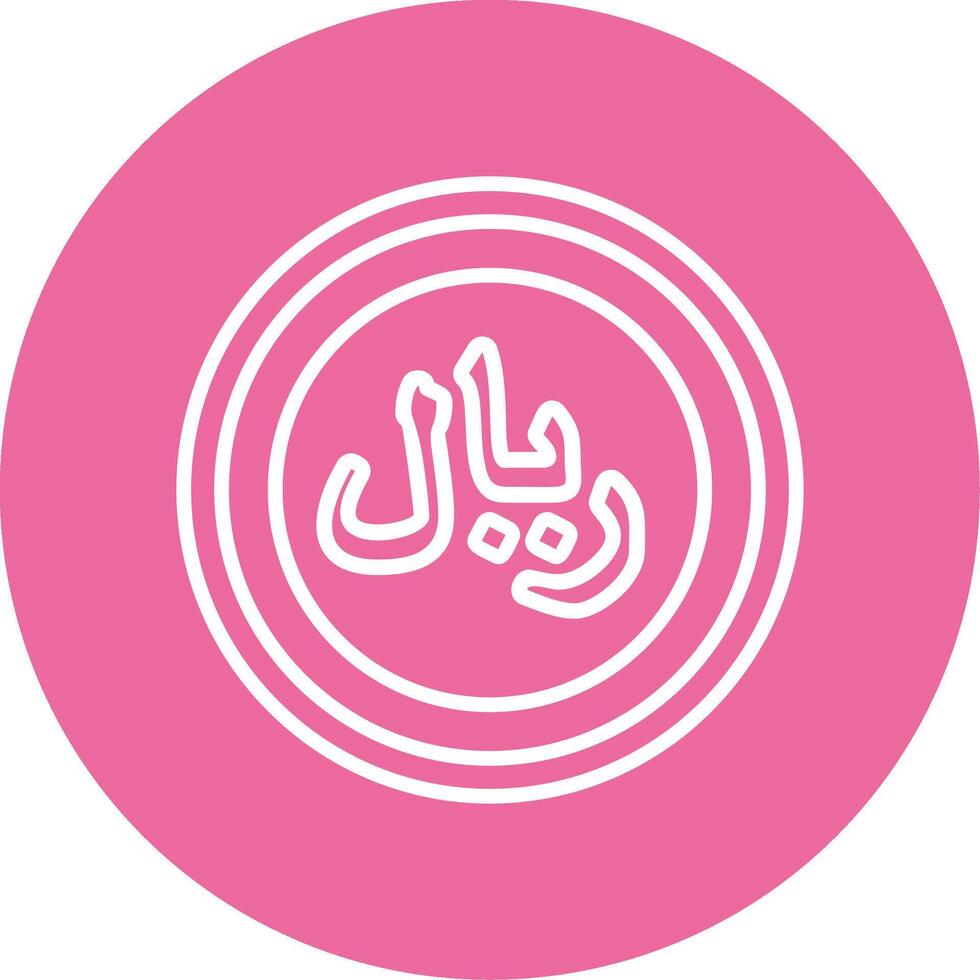Saudi Riyal Icon Design Symbpl vector