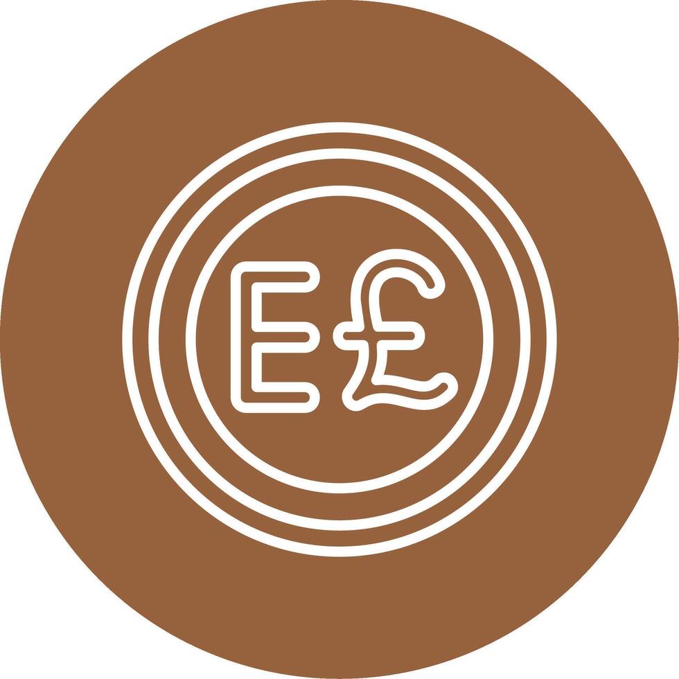 Egypt Currency Icon Design Symbpl vector