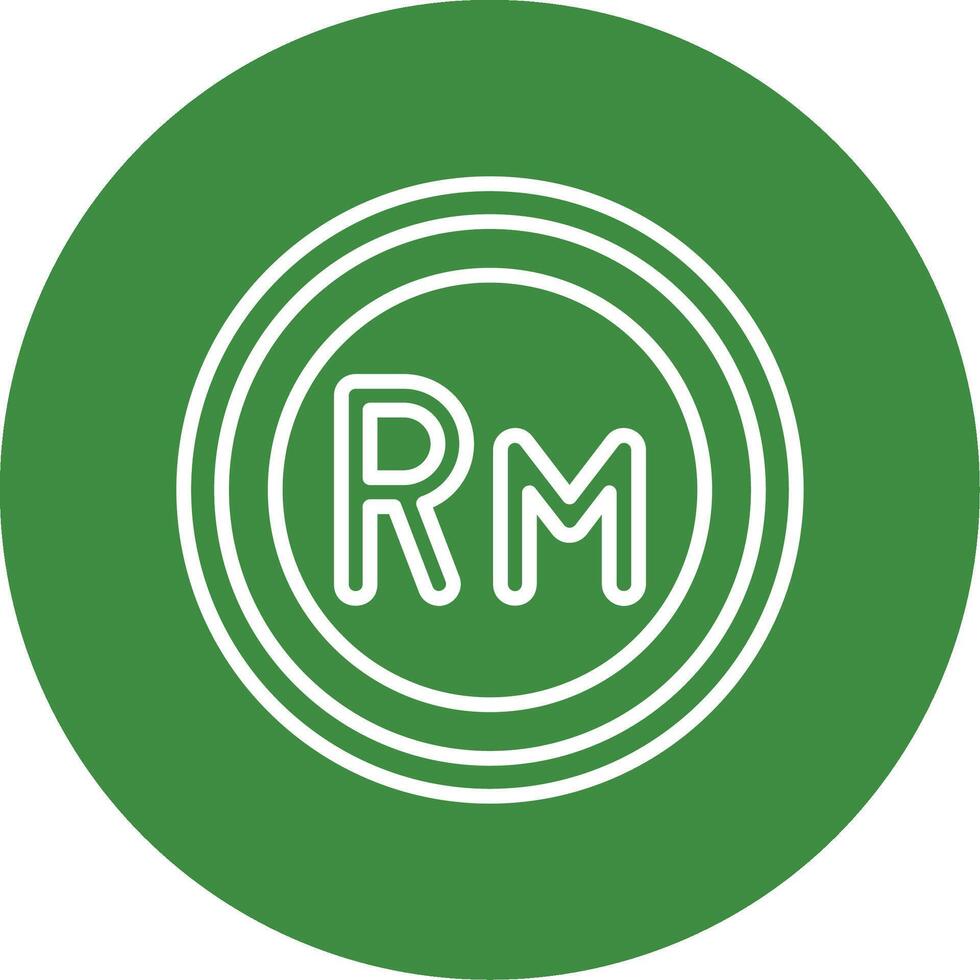 Malaysia Ringgit Icon Design Symbpl vector