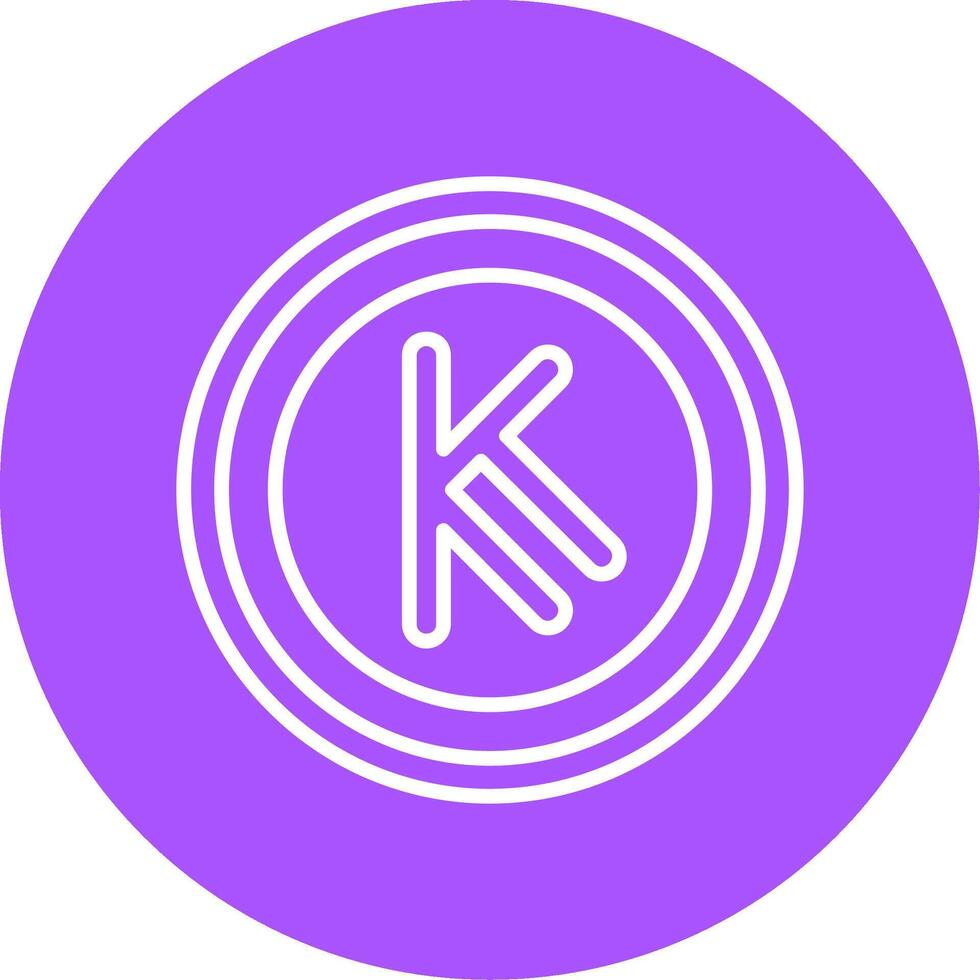 Kenyan Shilling Icon Design Symbpl vector