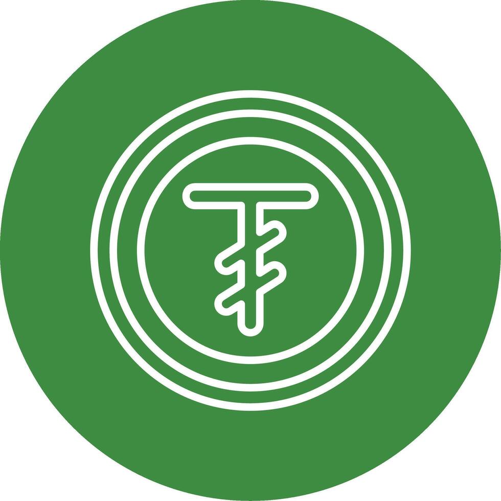 Mongolian Tugrik Icon Design Symbpl vector