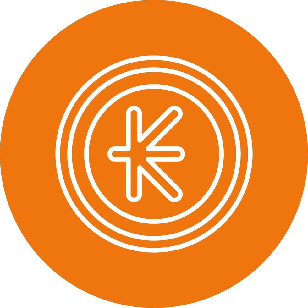 Lao Kip Icon Design Symbpl vector