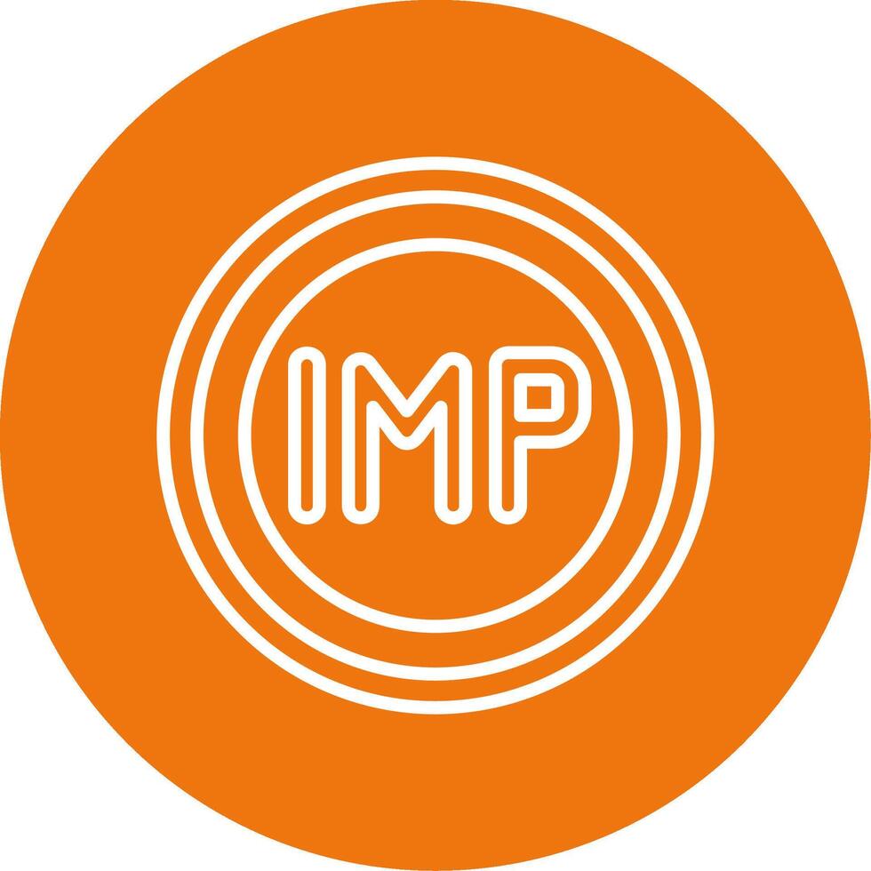 Isle of Man Pound Icon Design Symbpl vector
