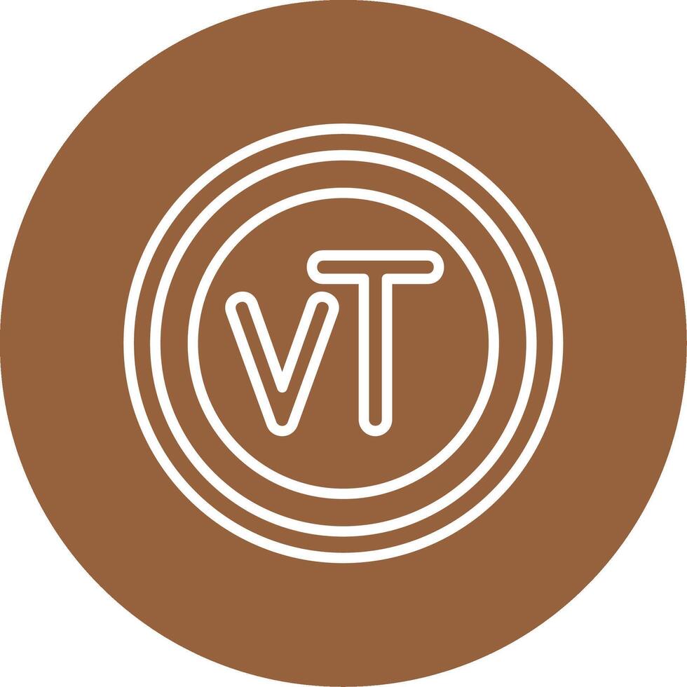 Vanuatu Vatu Icon Design Symbpl vector