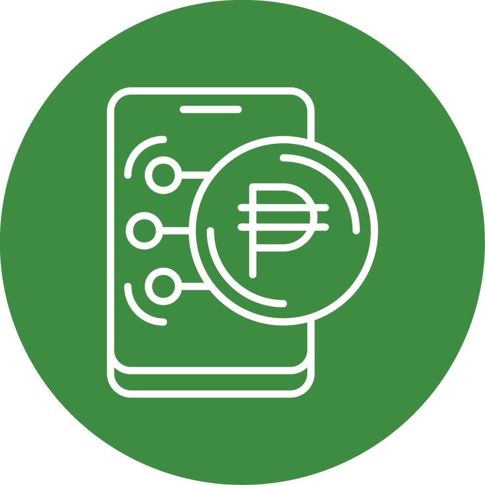 Mexican Peso Icon Design Symbpl vector