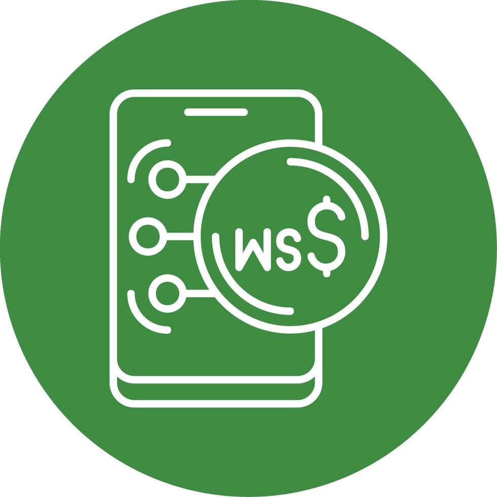 Samoan Tala Icon Design Symbpl vector