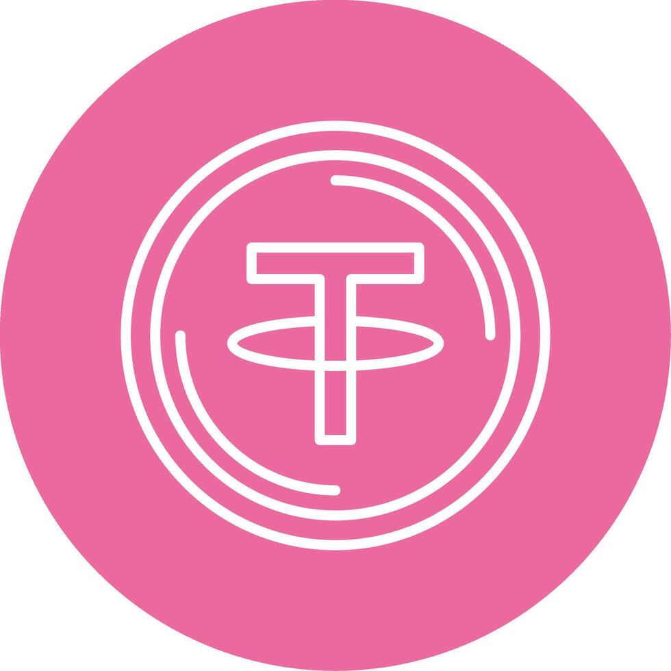 Tether Icon Design vector