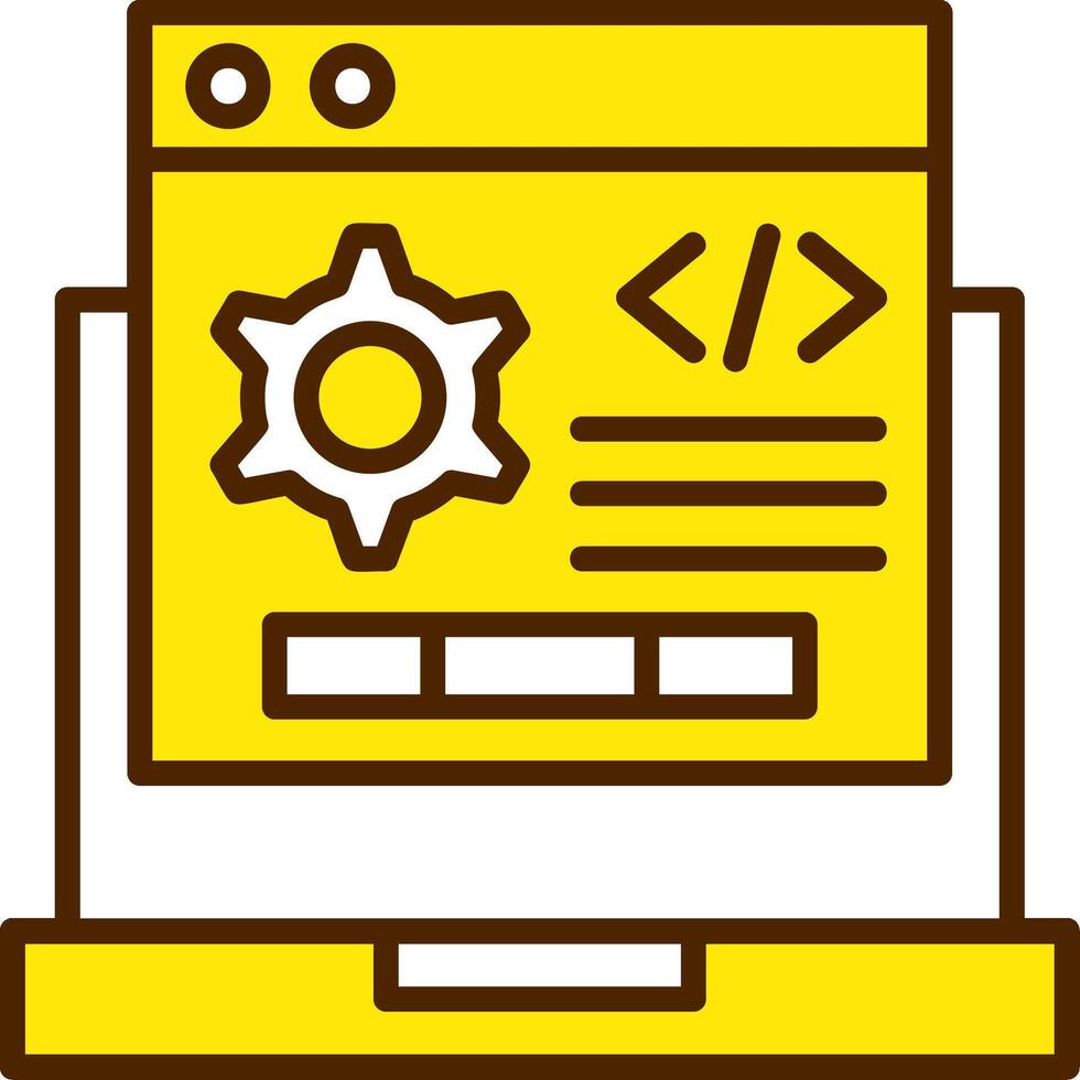 computadora programación icono diseño símbolo vector