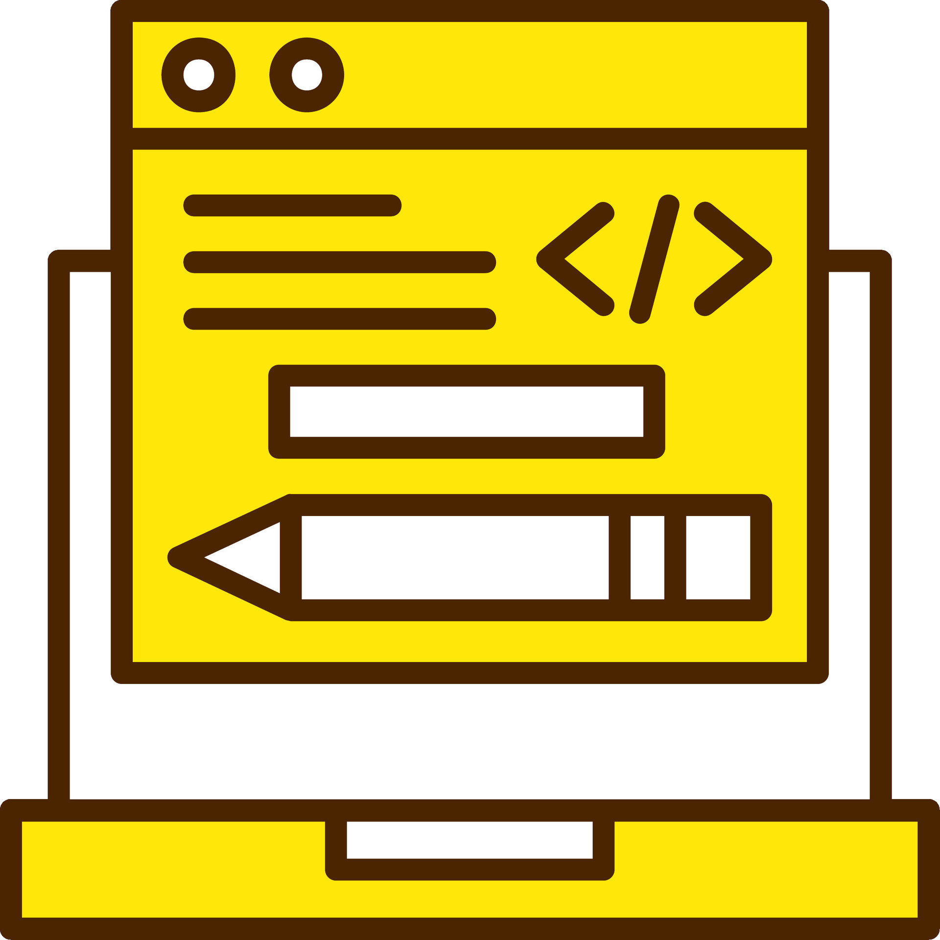 Computer Programing Icon Design Symbol 50607215 Vector Art at Vecteezy