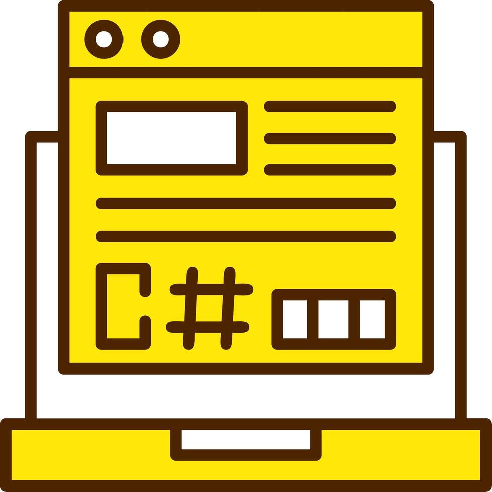 Computer Programing Icon Design Symbol vector