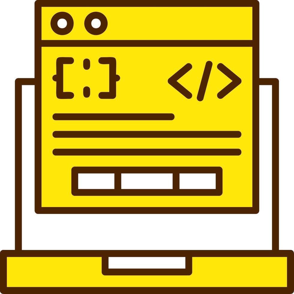 computadora programación icono diseño símbolo vector