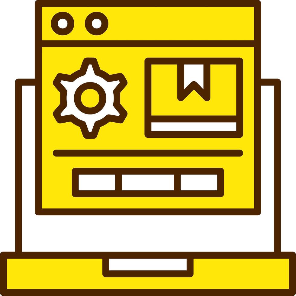 computadora programación icono diseño símbolo vector