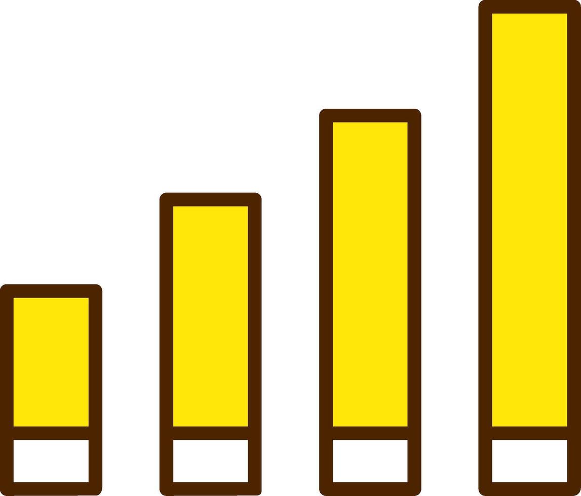 Signal strength Icon Design vector