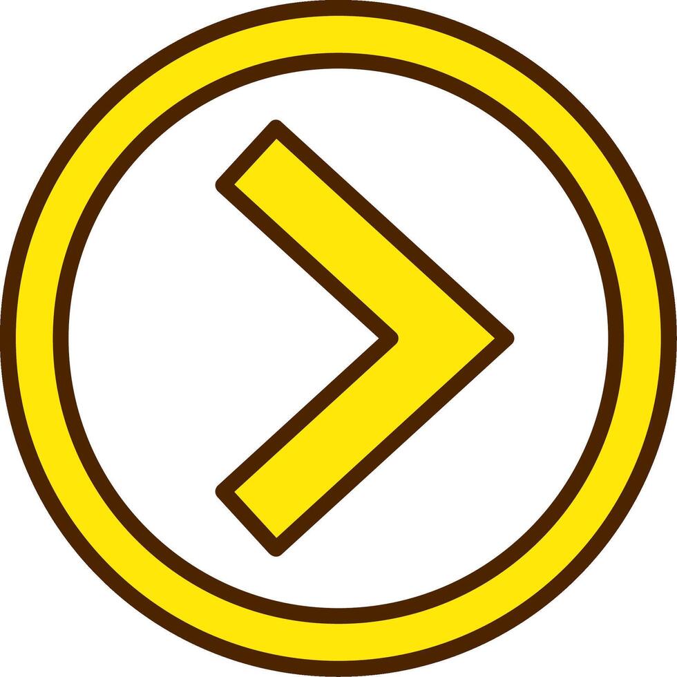 Chevron Forward Icon Design vector