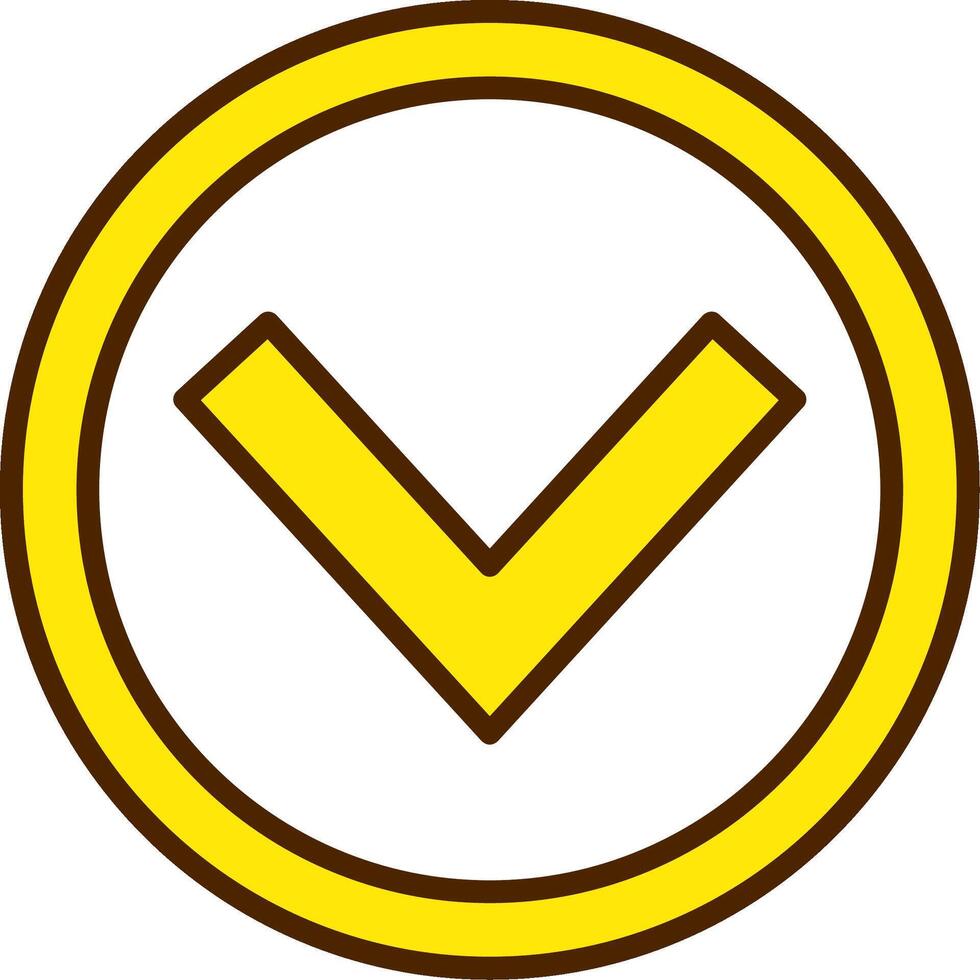 Chevron Down Icon Design vector
