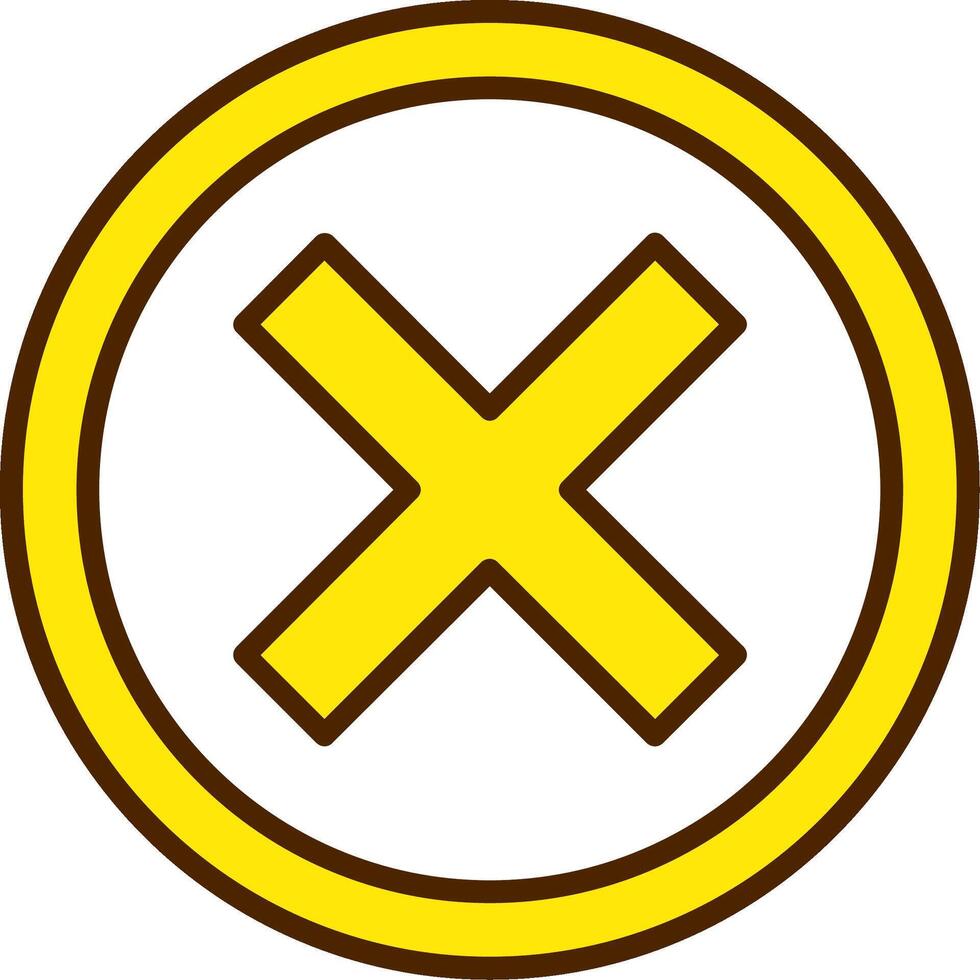 Crossmark Icon Design vector