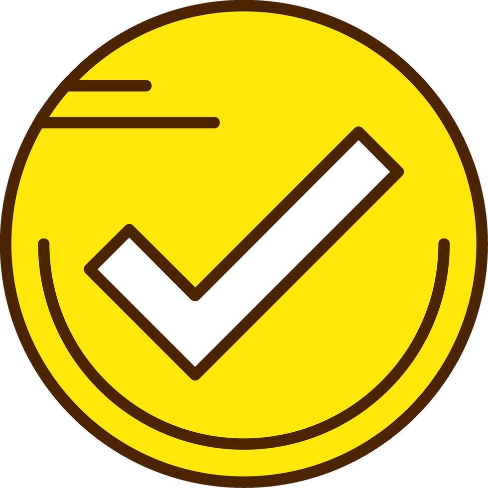Checkmark circle Icon Design vector