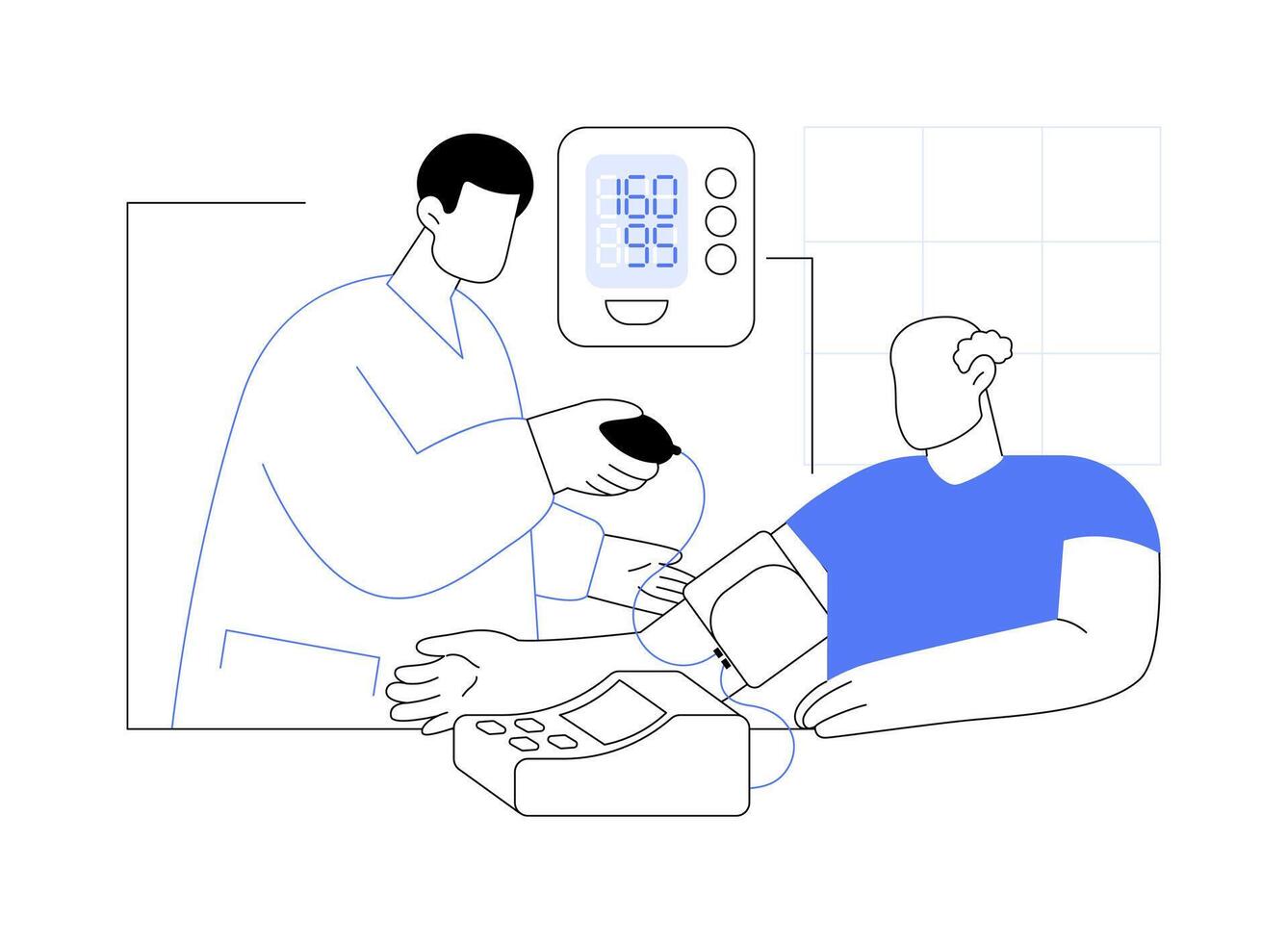 Patient safety isolated cartoon illustrations. vector