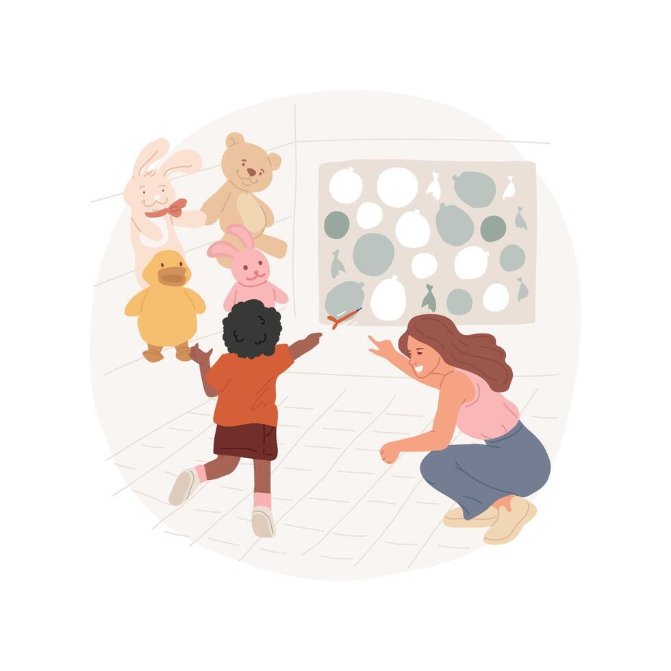 Play games of luck isolated cartoon illustration. vector