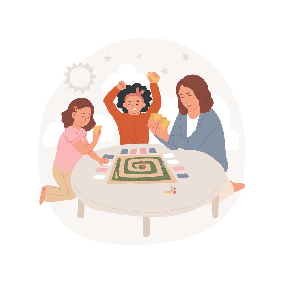 Card games isolated cartoon illustration. vector