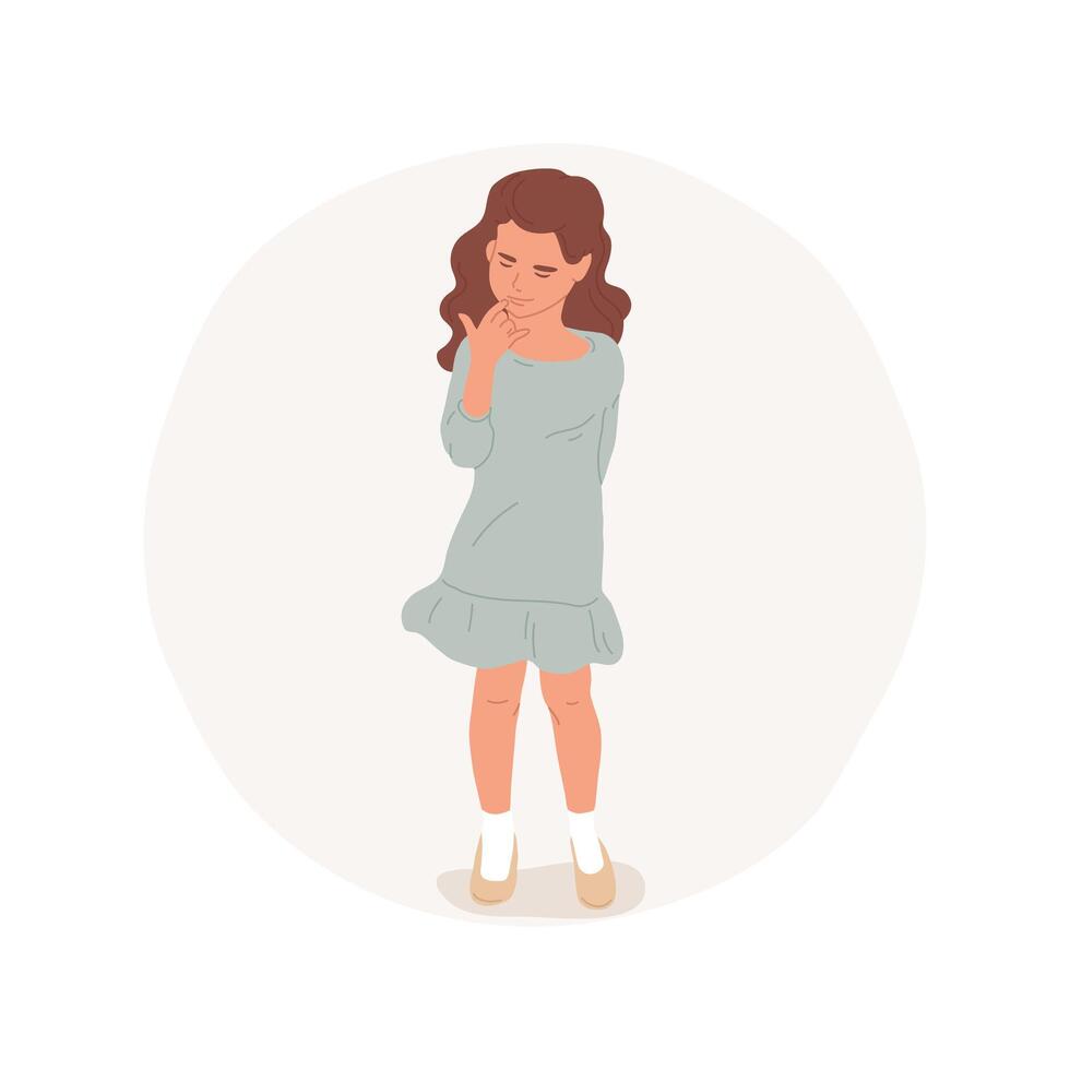 Embarrassment isolated cartoon illustrations. vector