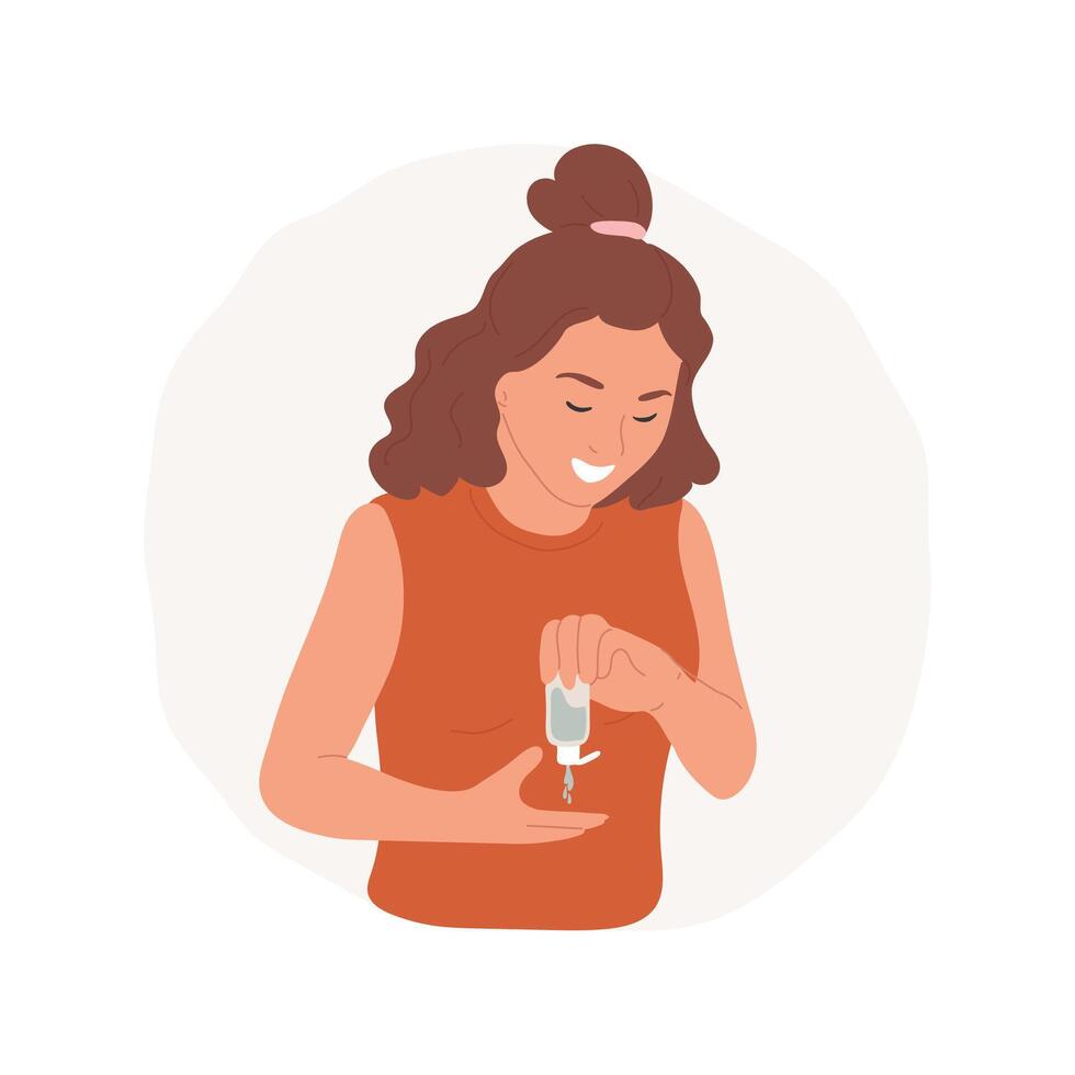 Sanitizer isolated cartoon illustration. vector