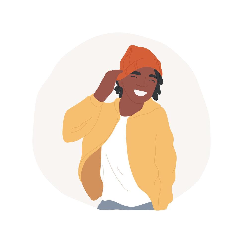 Beanie abstract concept illustration. vector