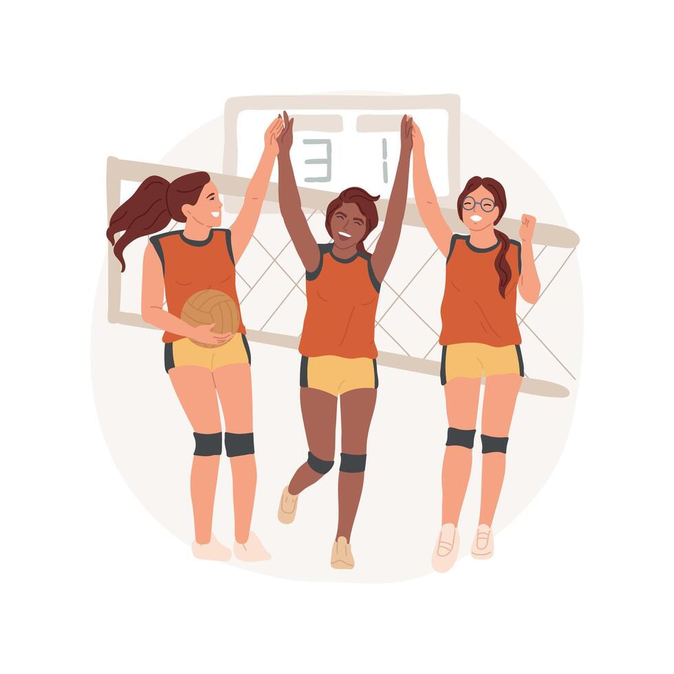 Making a score isolated cartoon illustration. vector