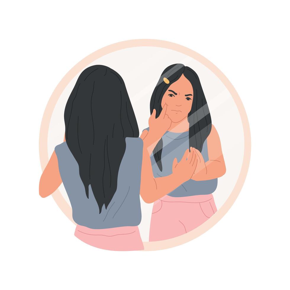 Appearance isolated cartoon illustration. vector