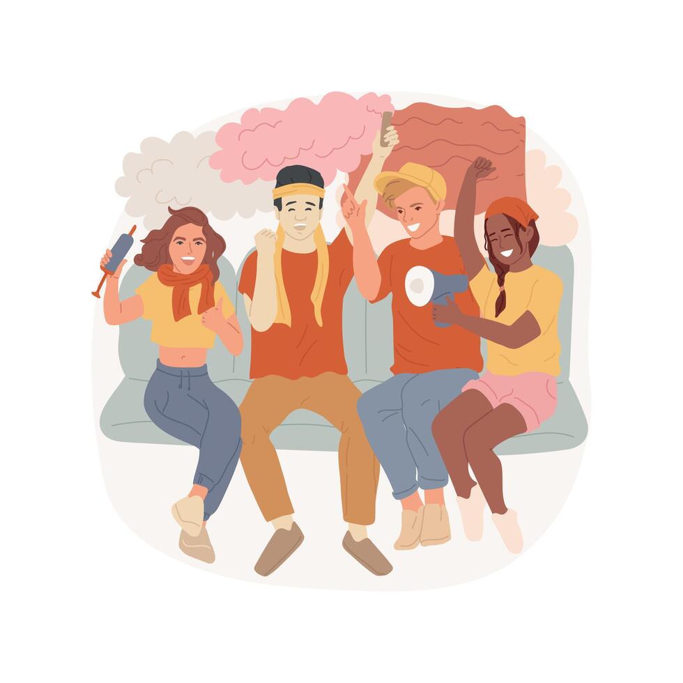 Sport event isolated cartoon illustration. vector