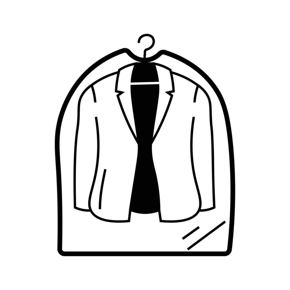 Take a look at this amazing icon of clothes cover vector