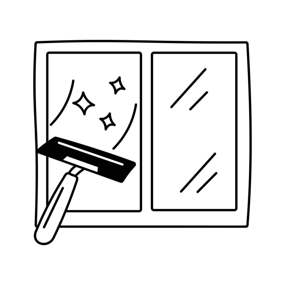 An amazing icon of window cleaning in editable design style vector