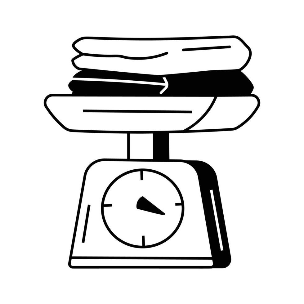 Grab this amazing icon of laundry scale, easy to use vector