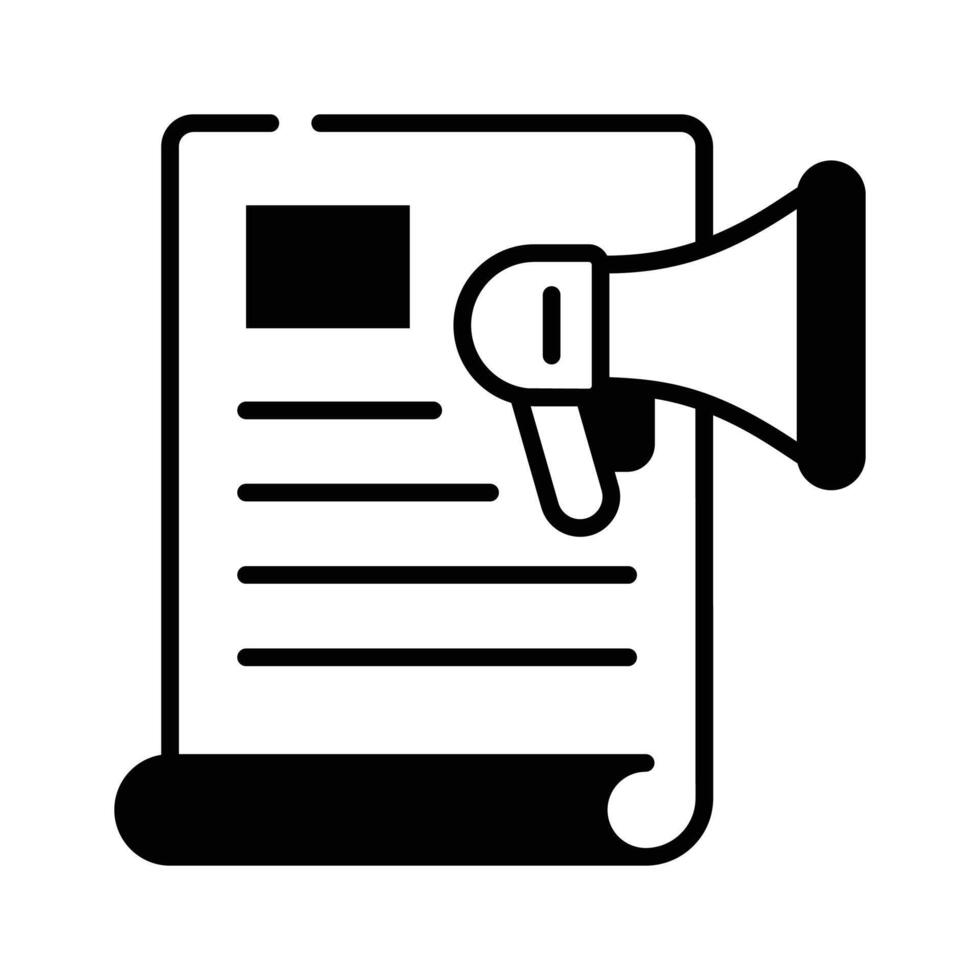 An amazing icon of content marketing in modern style vector