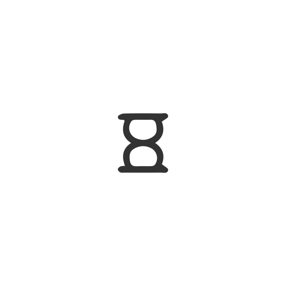 A black and white logo with the letter b png