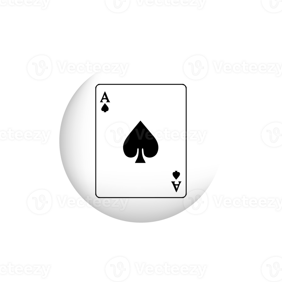 A black and white image of a playing card png