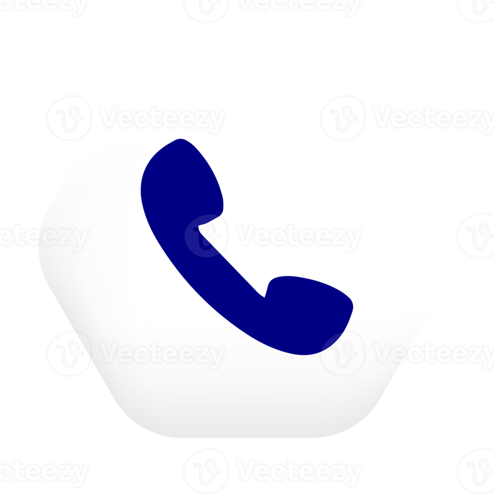 A phone icon with a blue circle in the middle png