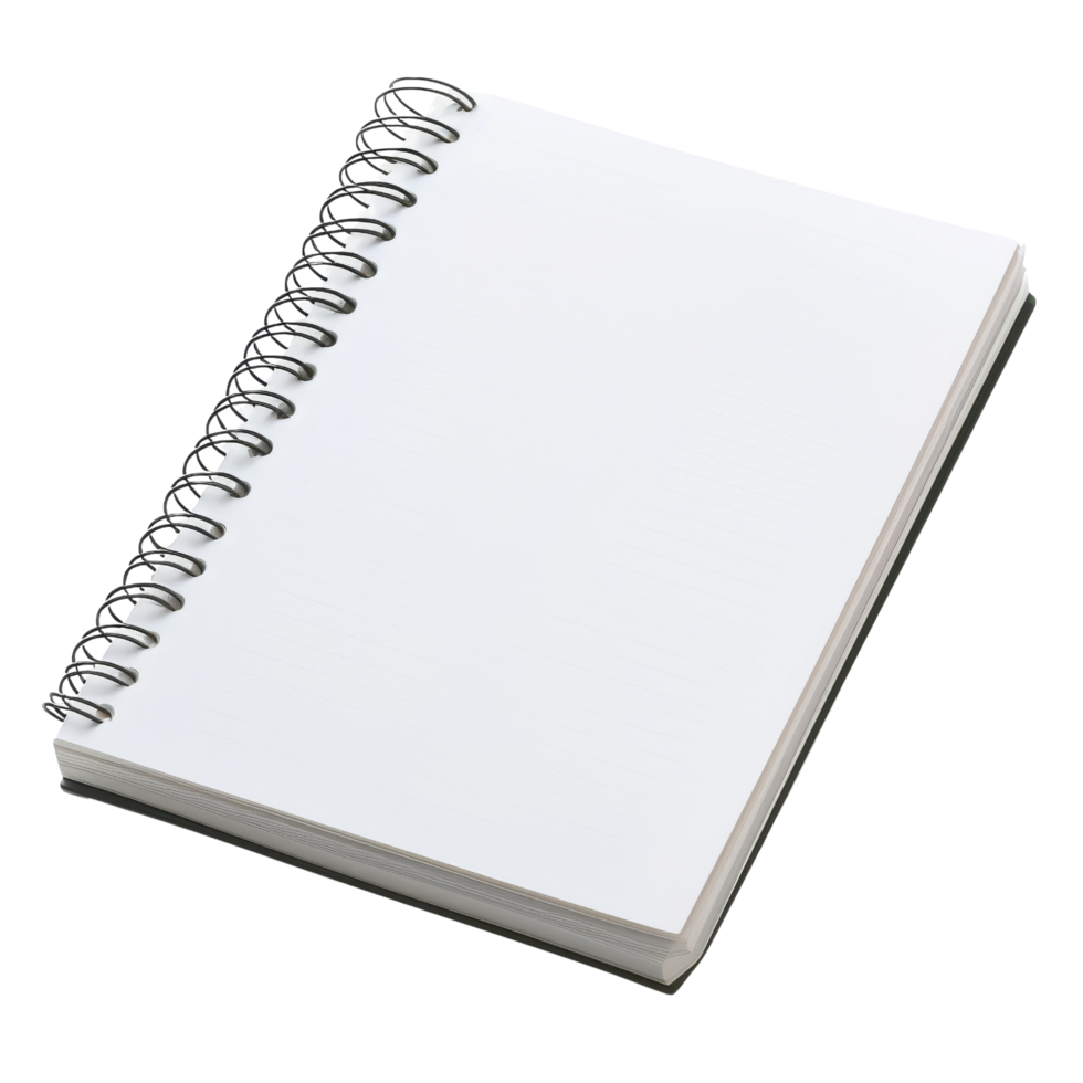 Blank Spiral Notebook png