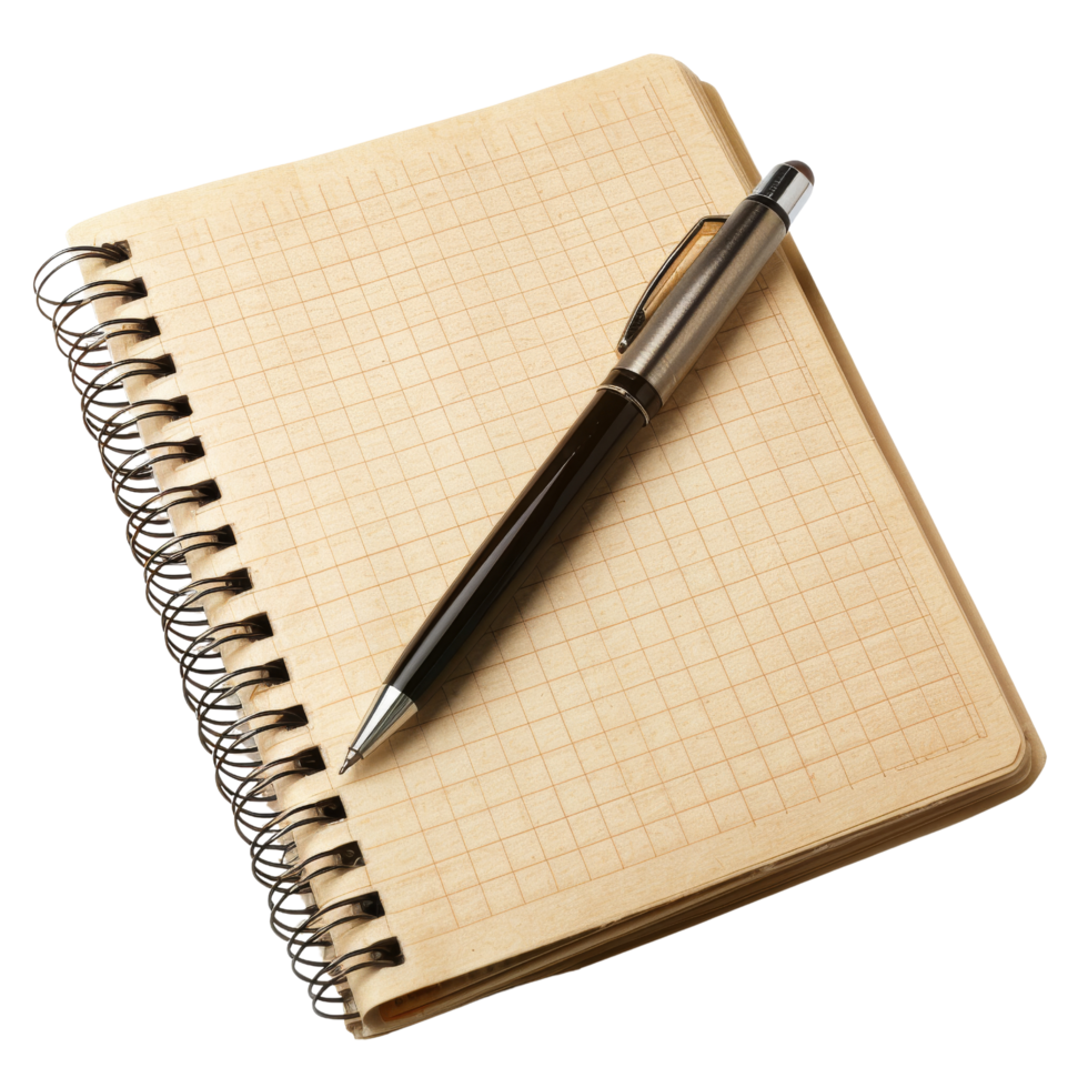 Open Notebook with Pen png