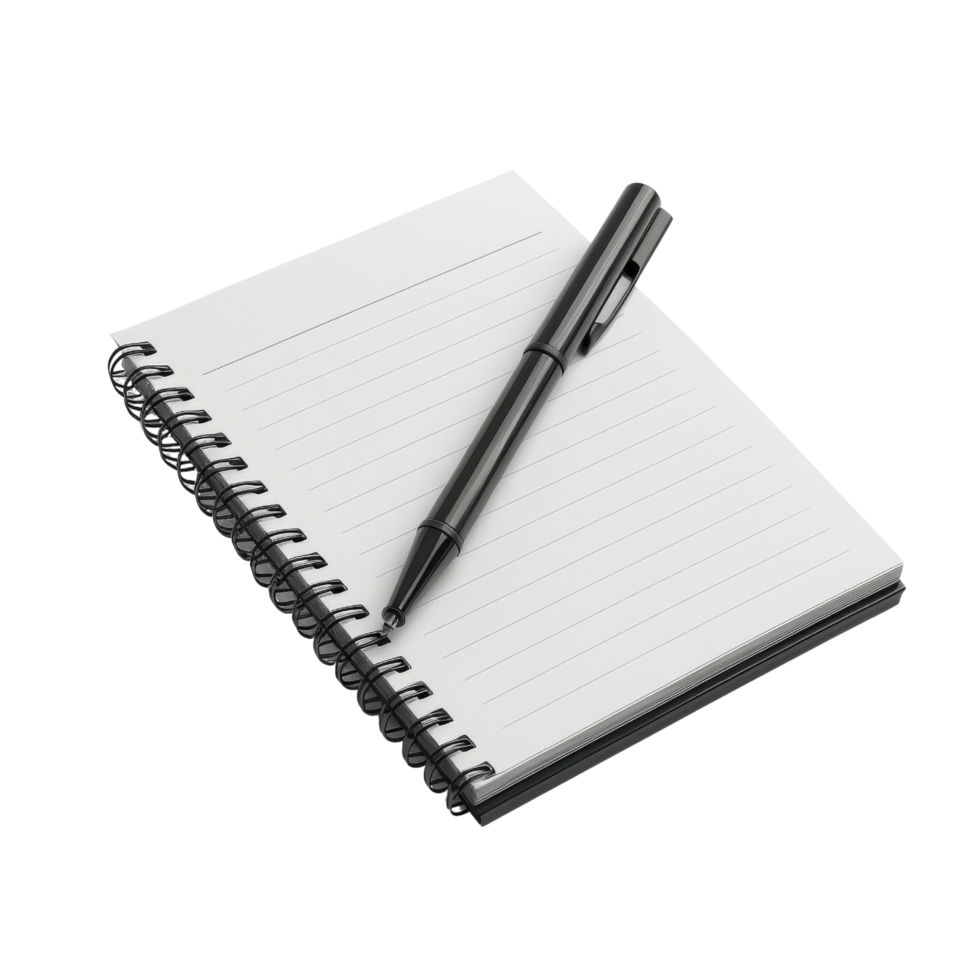 Notebook and Pen Isolated png