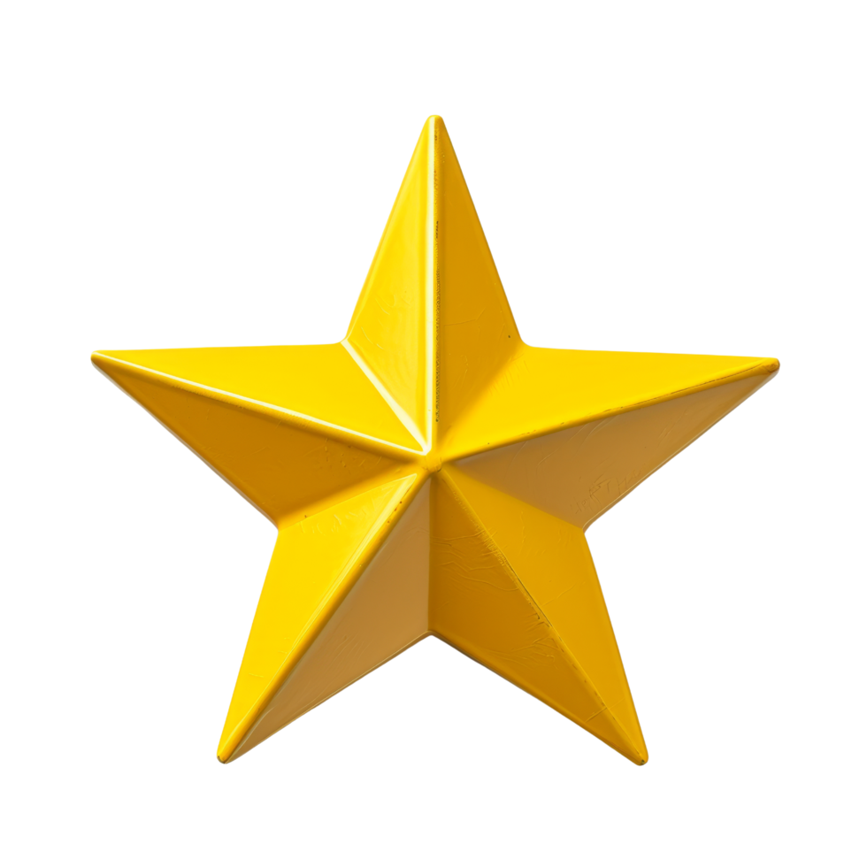 Yellow Star Isolated png