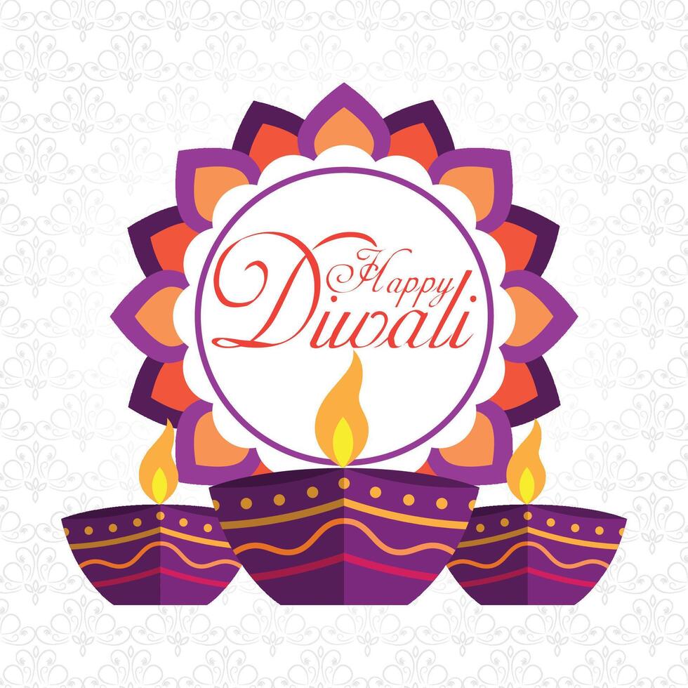 Diwali holiday banner and poster for backgroud art. vector