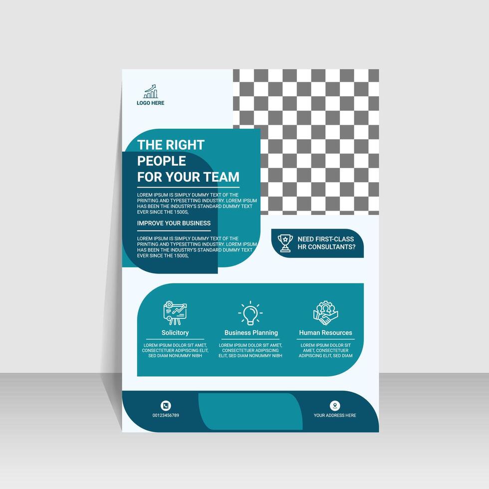 business flyer template design vector