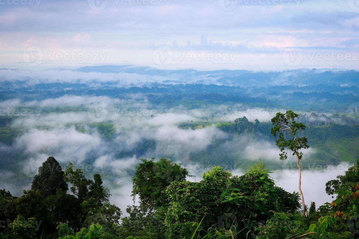 Sajek Valley Mountain Morning View at Sajek Rangamati, Chattogram, Bangladesh photo