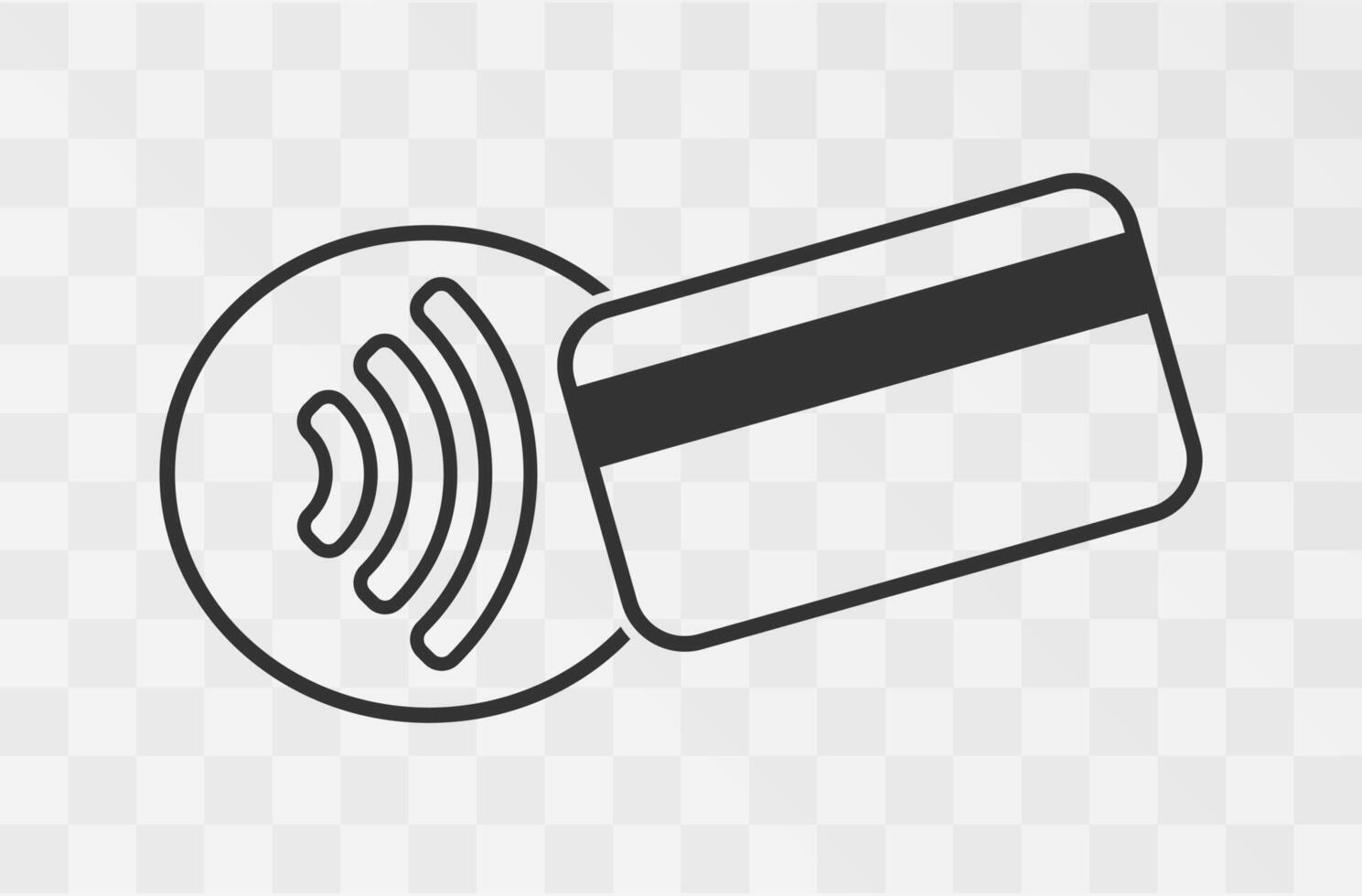 Contactless payment icons, credit card and hand tap pay wave. Wireless NFC and contactless pay pass icons set. bank card illustration image. Isolated on background. vector